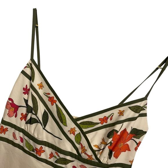 J. Crew Rousseau Floral Dress by Adrienne Watkins Cotton Size 0 - Picture 3 of 8